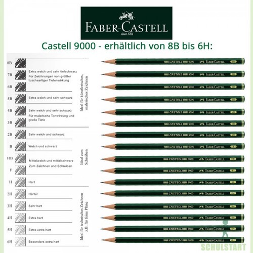 Faber castell bleistift 9000 - faber,